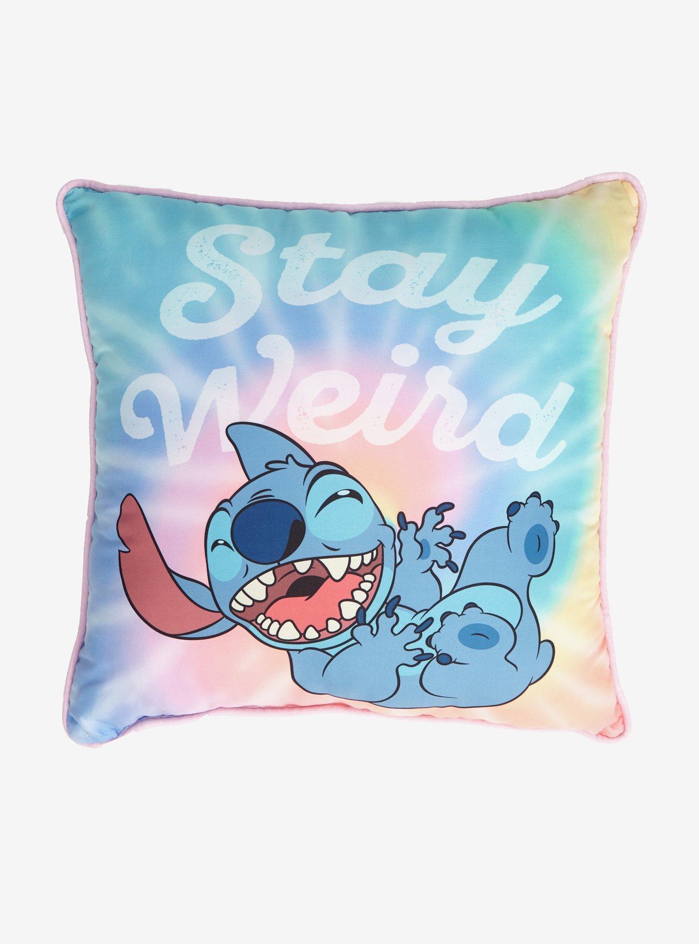 Disney Lilo & Stitch Stay Weird Tie-Dye Pillow, , hi-res