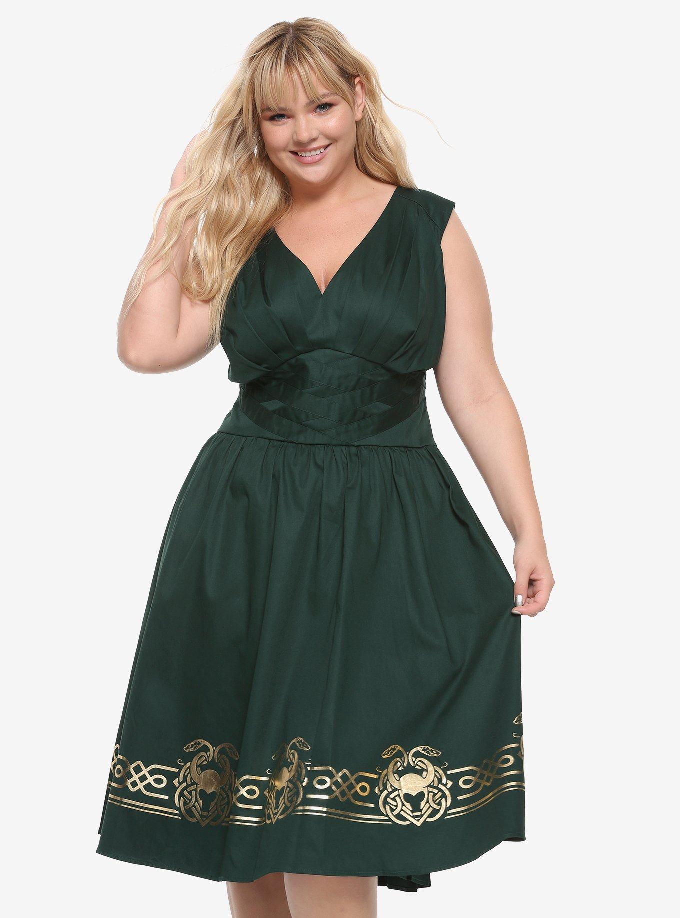 Her Universe Marvel Loki Dress Plus Size, MULTI, hi-res