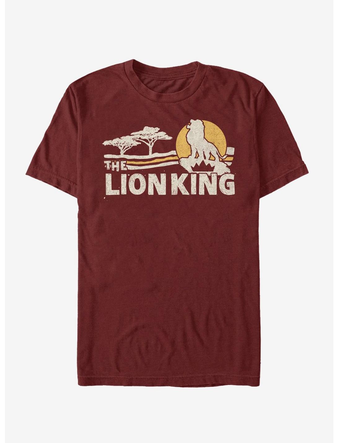 Disney The Lion King 2019 Savannah Scene Back T-Shirt, CARDINAL, hi-res