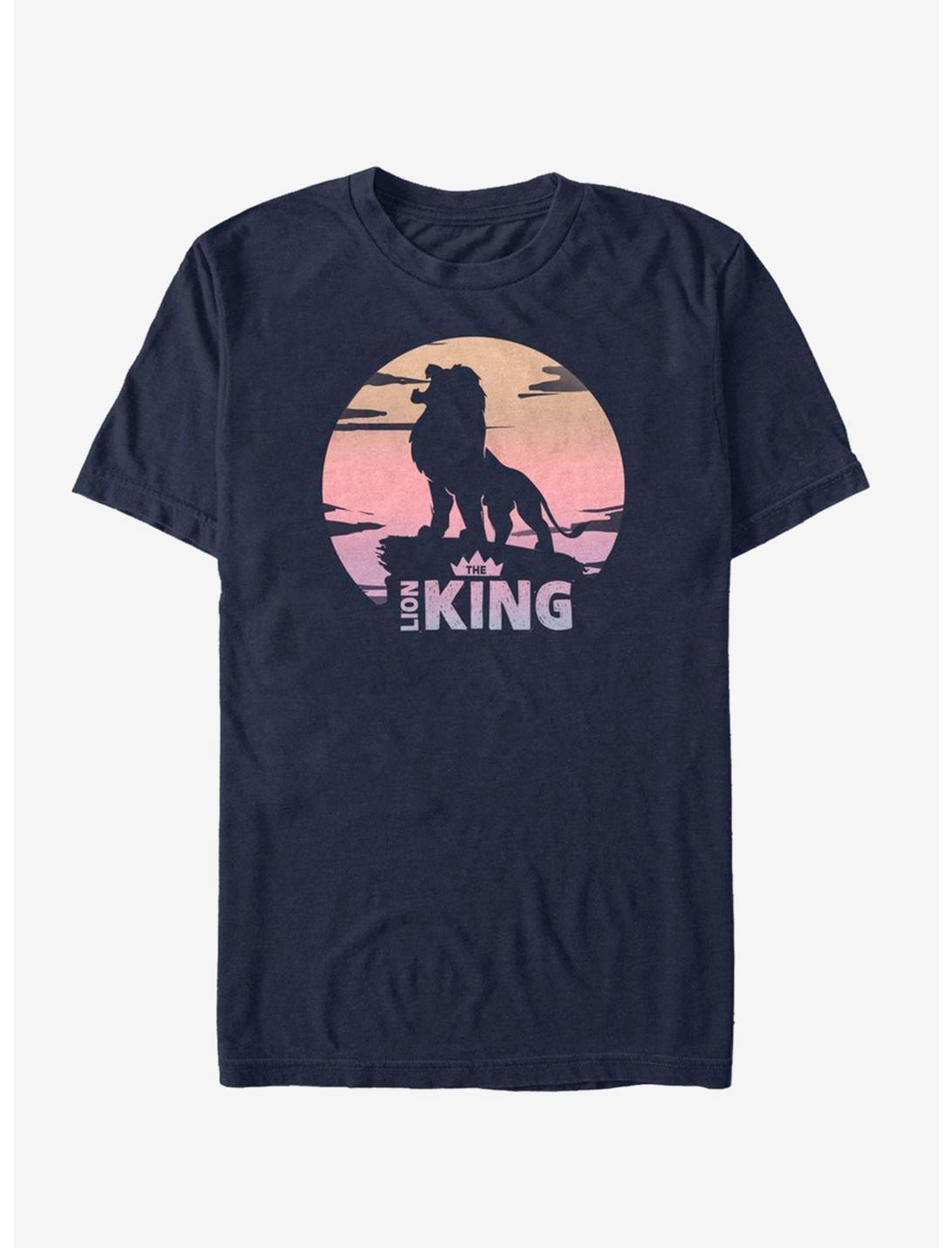Disney The Lion King 2019 Sunset Logo T-Shirt, NAVY, hi-res