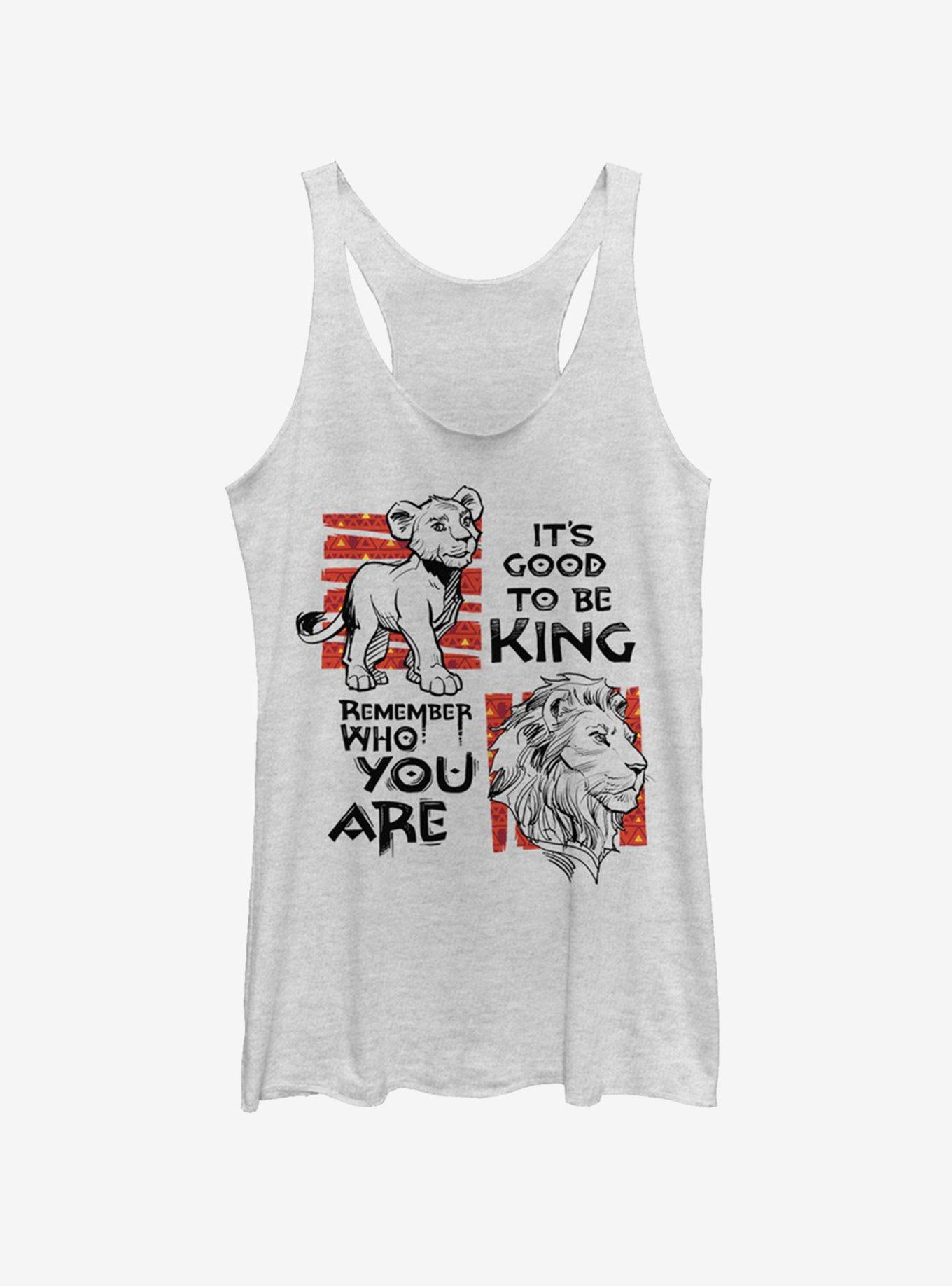 Disney The Lion King 2019 Simba Text Womens Tank, , hi-res