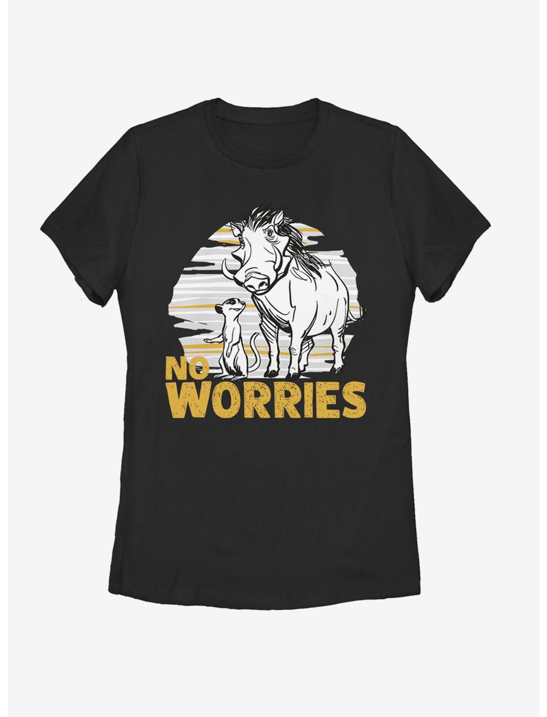 Disney The Lion King 2019 No Worries Club Womens T-Shirt, BLACK, hi-res