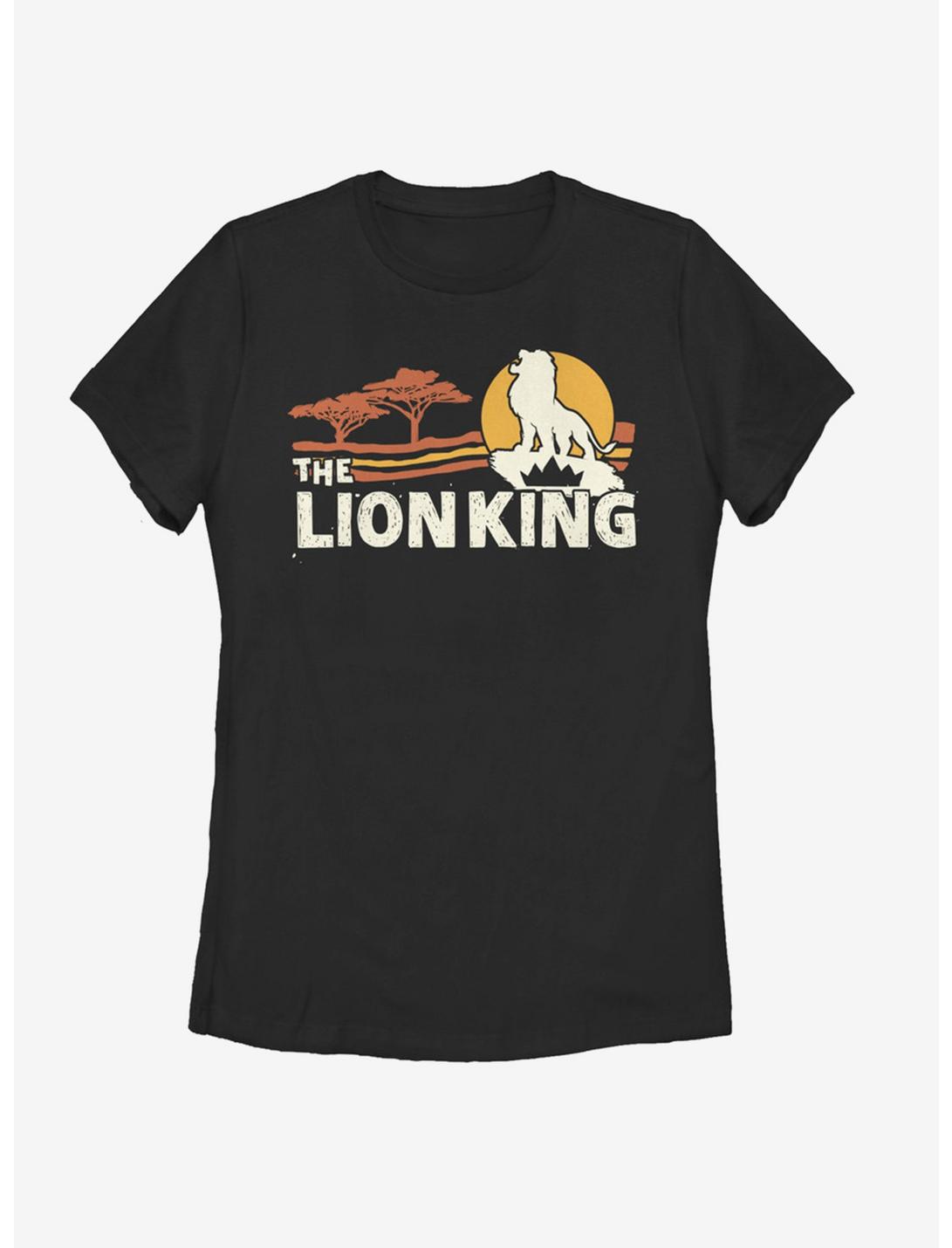 Disney The Lion King 2019 Savannah Scene Back Womens T-Shirt, BLACK, hi-res