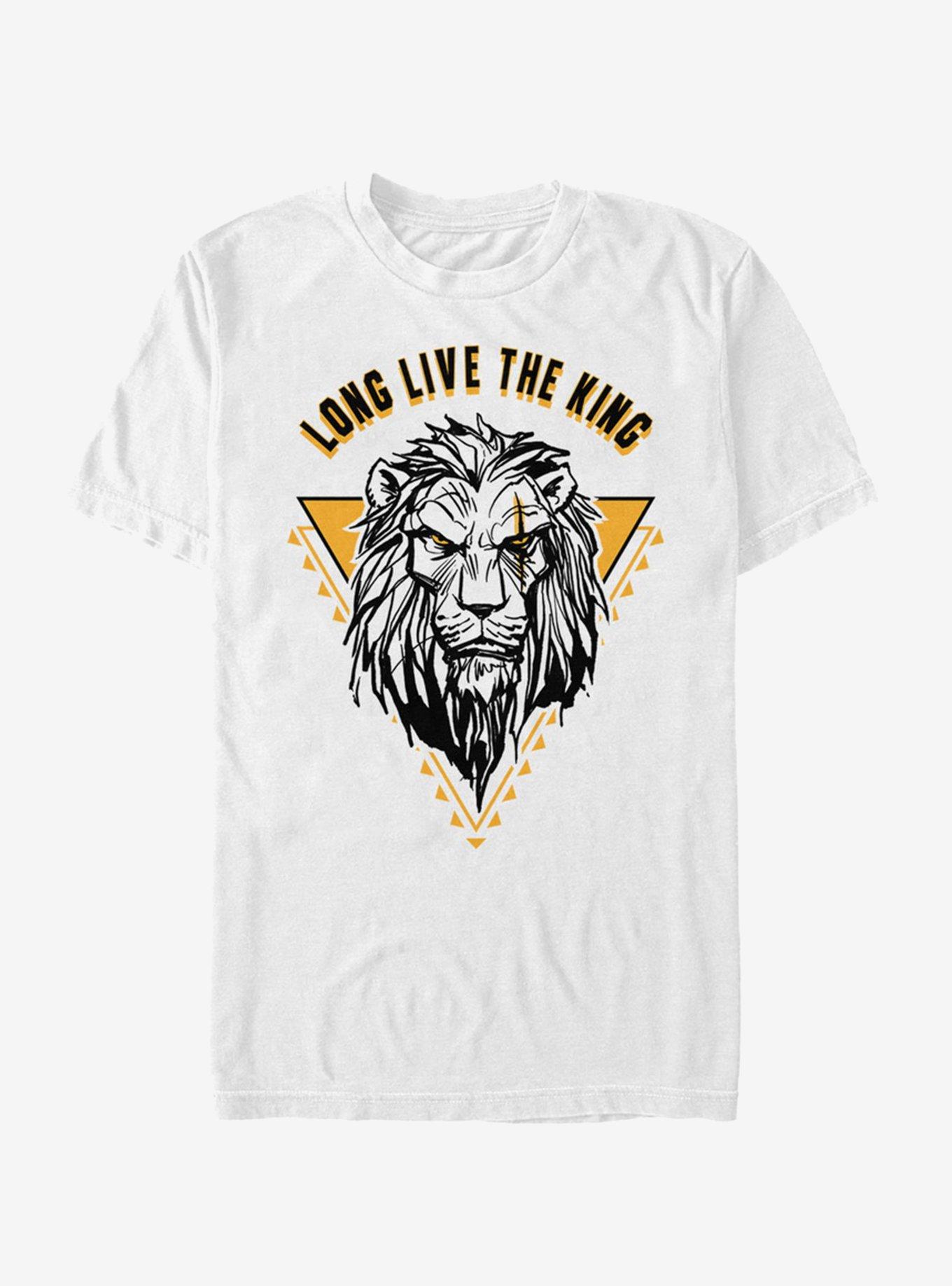 Disney The Lion King 2019 Long Live The King Scar T-Shirt, WHITE, hi-res