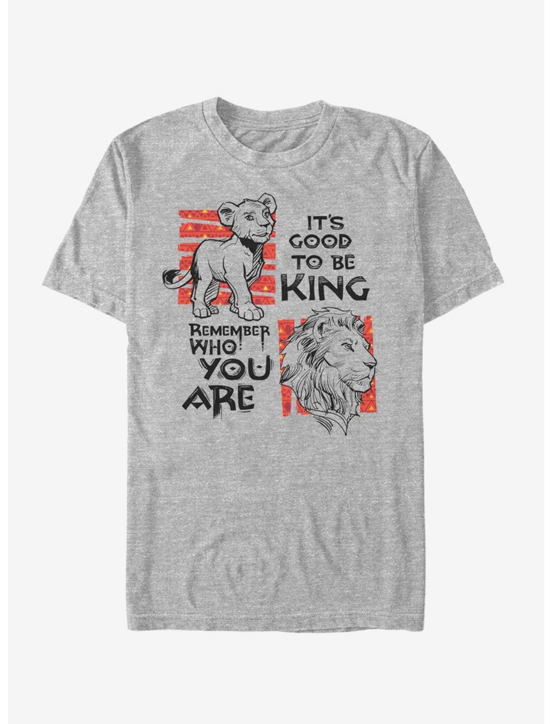 Disney The Lion King 2019 Simba Text T-Shirt, ATH HTR, hi-res