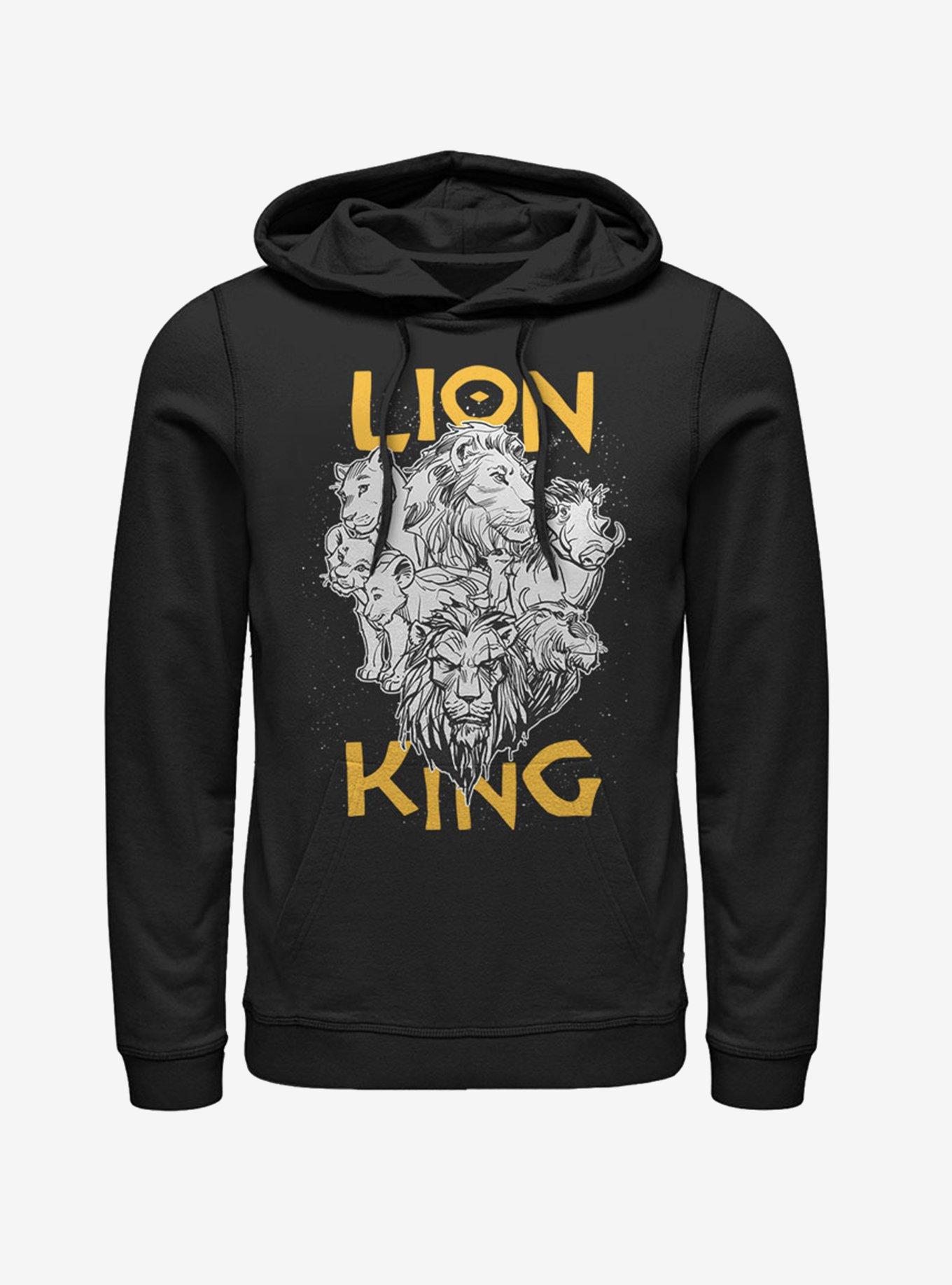 Disney The Lion King 2019 Cast Photo Hoodie, BLACK, hi-res