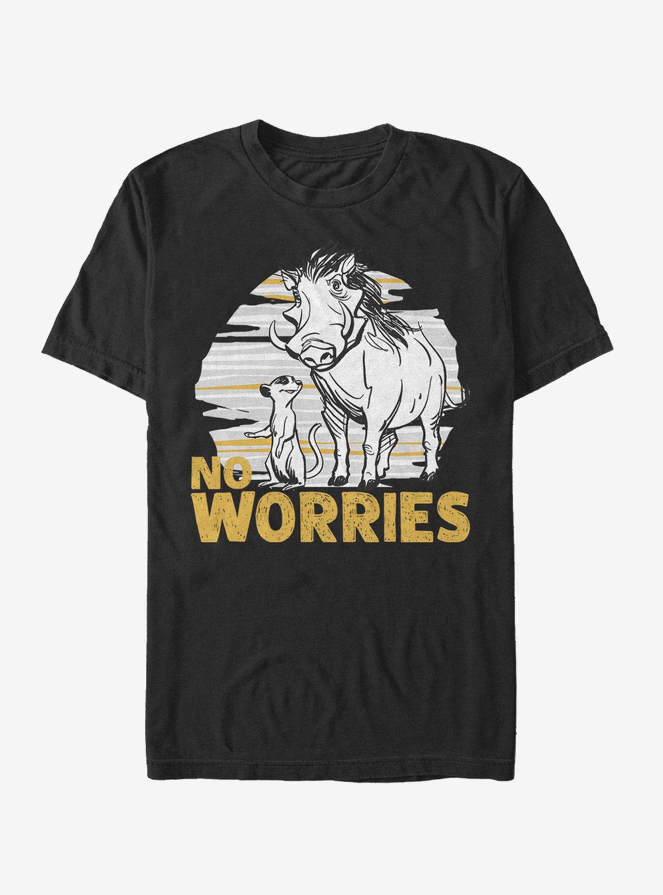 Disney The Lion King 2019 No Worries Club T-Shirt, BLACK, hi-res