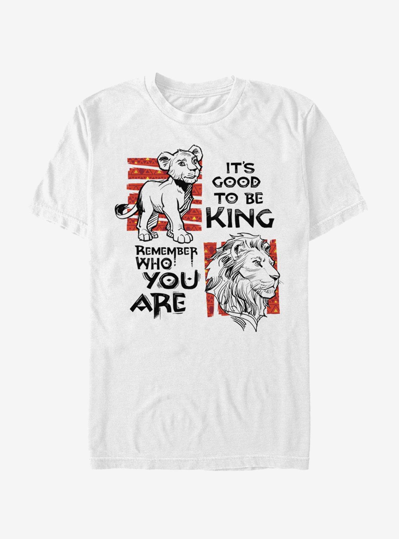 Disney The Lion King 2019 Simba Text T-Shirt, WHITE, hi-res