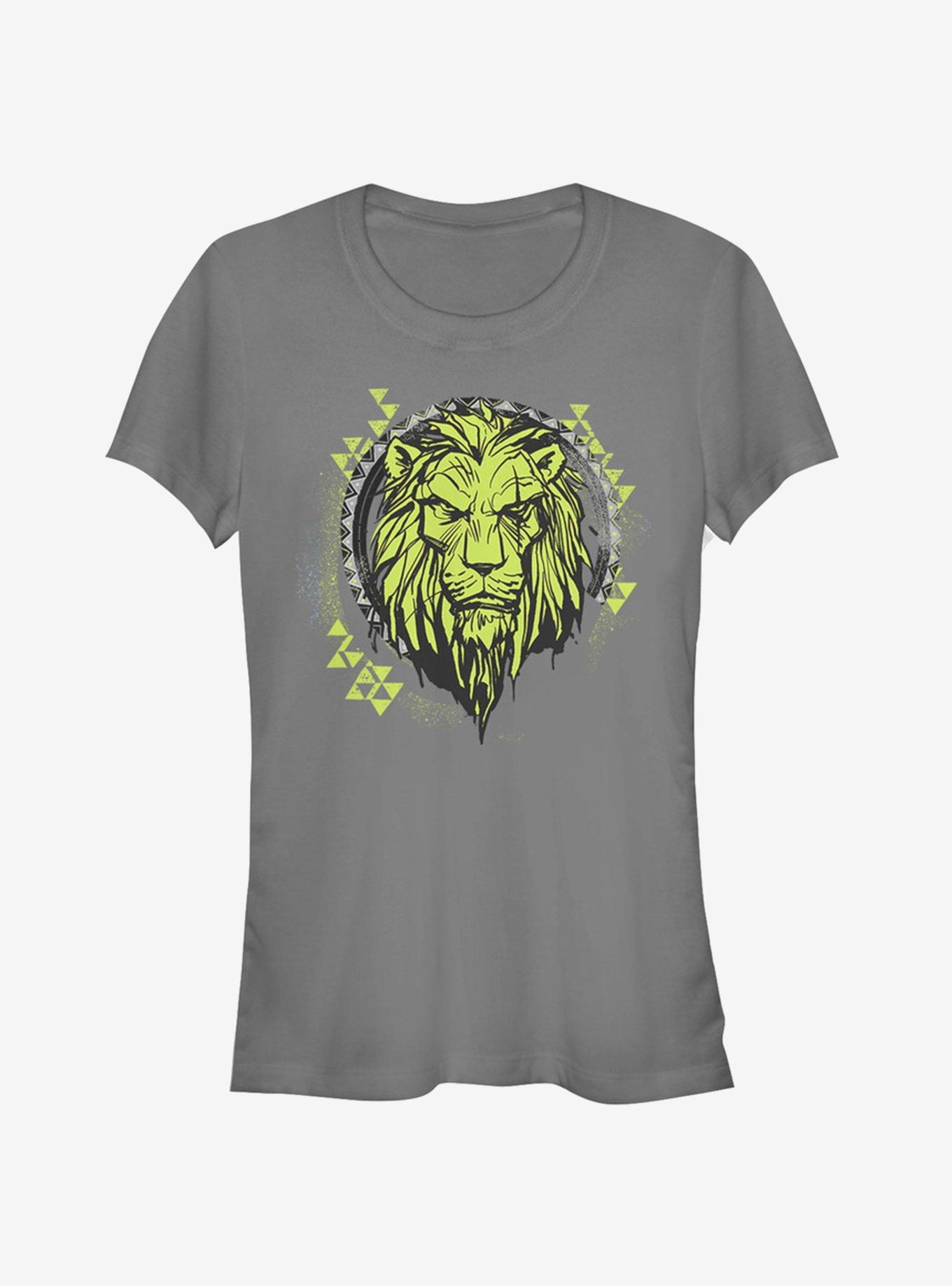 Disney The Lion King 2019 Tribal Scar Girls T-Shirt, CHARCOAL, hi-res