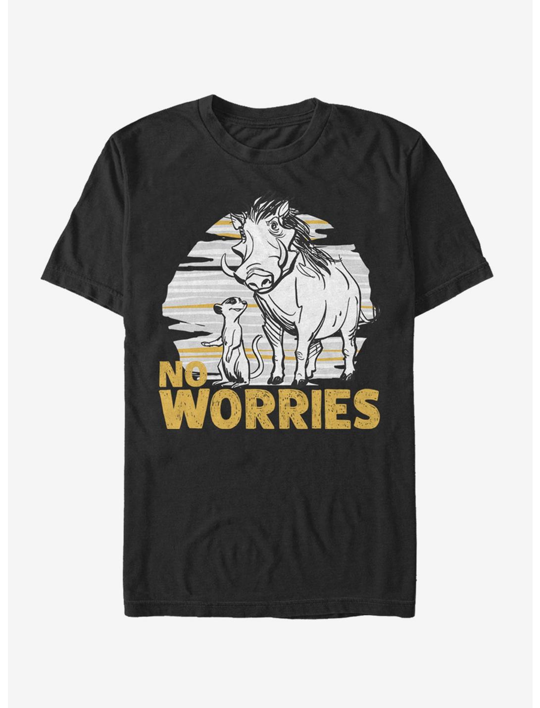 Disney The Lion King 2019 No Worries Club T-Shirt, BLACK, hi-res