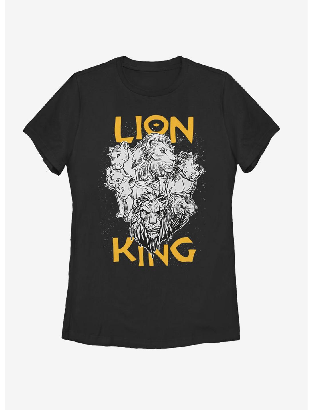 Disney The Lion King 2019 Cast Photo Womens T-Shirt, BLACK, hi-res