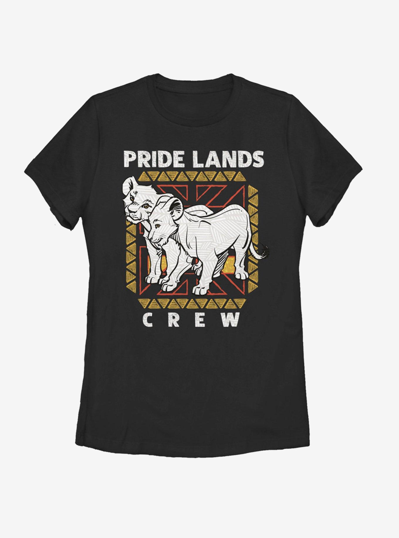 Disney The Lion King 2019 Pride Lands Crew Womens T-Shirt, BLACK, hi-res