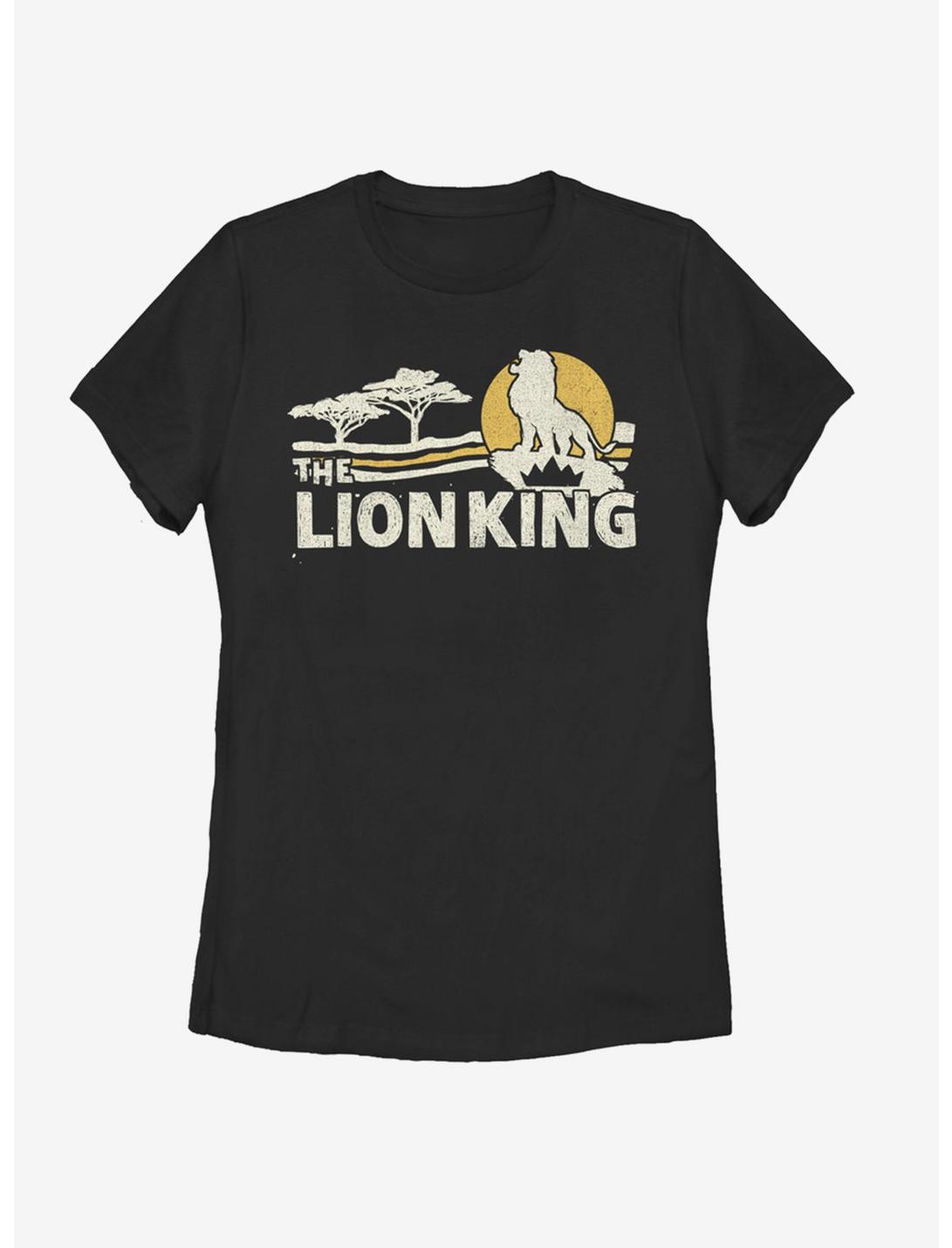 Disney The Lion King 2019 Savannah Scene Back  Womens T-Shirt, BLACK, hi-res
