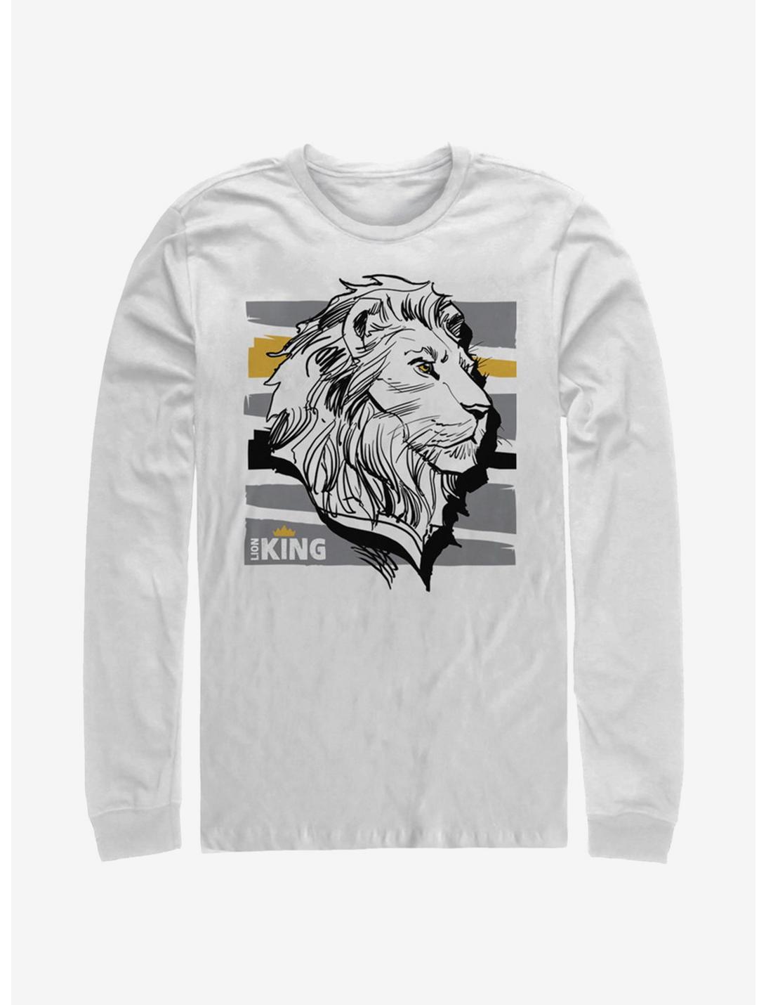 Disney The Lion King 2019 King Long-Sleeve T-Shirt, WHITE, hi-res
