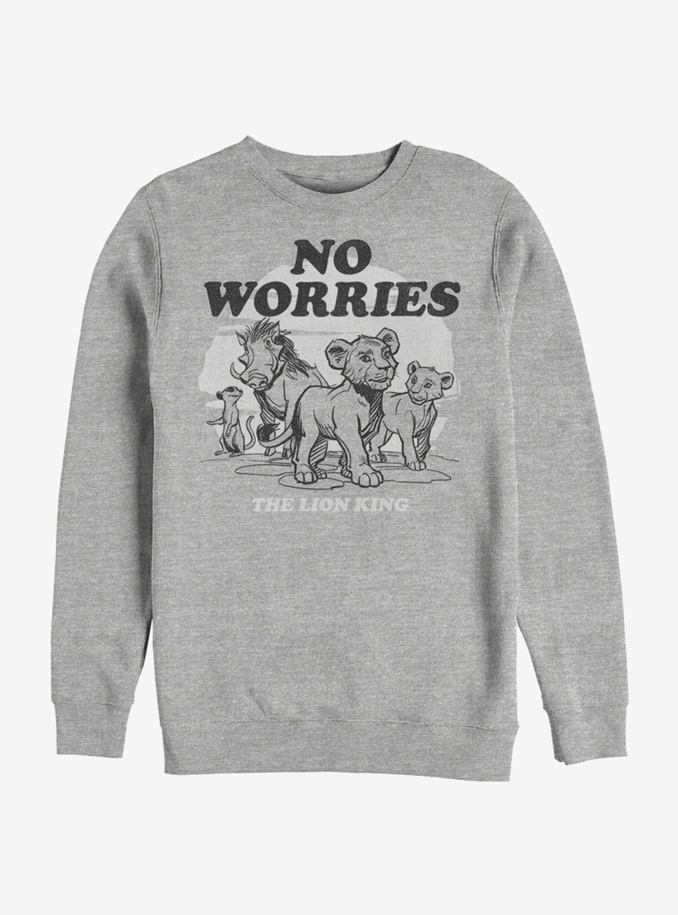 Disney The Lion King 2019 No Worries Back Sweatshirt, , hi-res