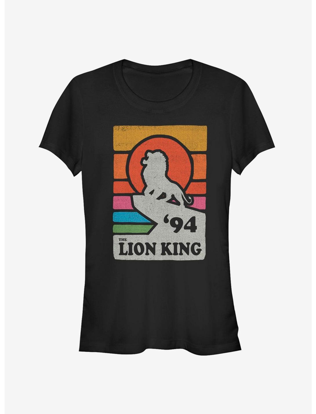 Disney The Lion King 2019 Vintage Rainbow Girls T-Shirt, BLACK, hi-res