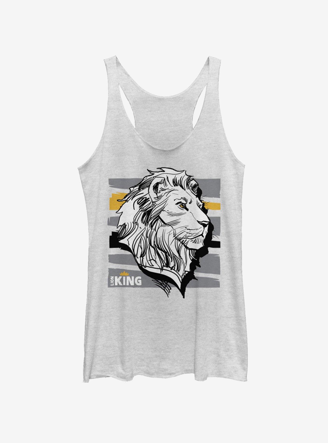 Disney The Lion King 2019 King Girls Tank, WHITE HTR, hi-res