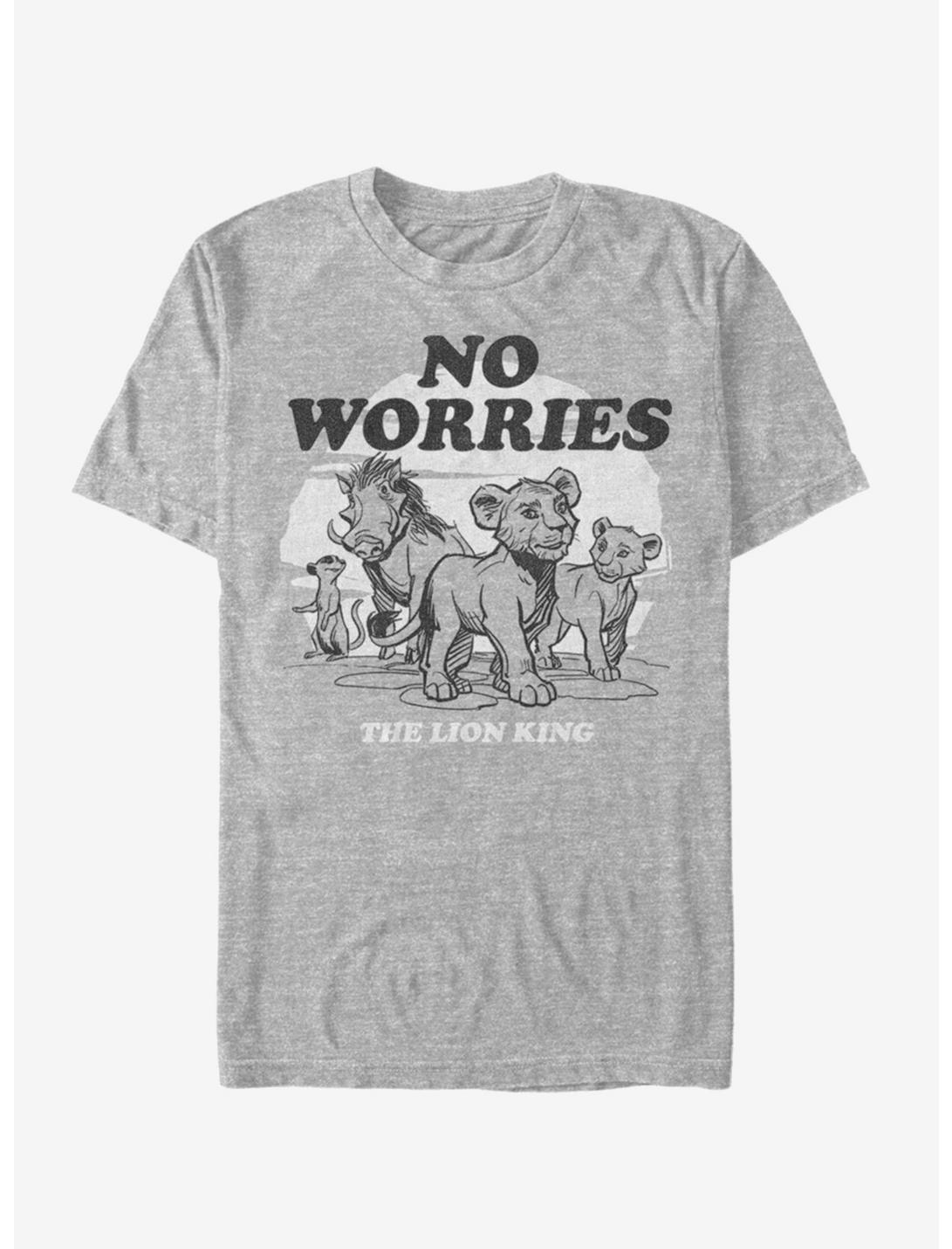 Disney The Lion King 2019 No Worries Back T-Shirt, ATH HTR, hi-res