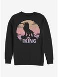Disney The Lion King 2019 Sunset Logo Sweatshirt, BLACK, hi-res