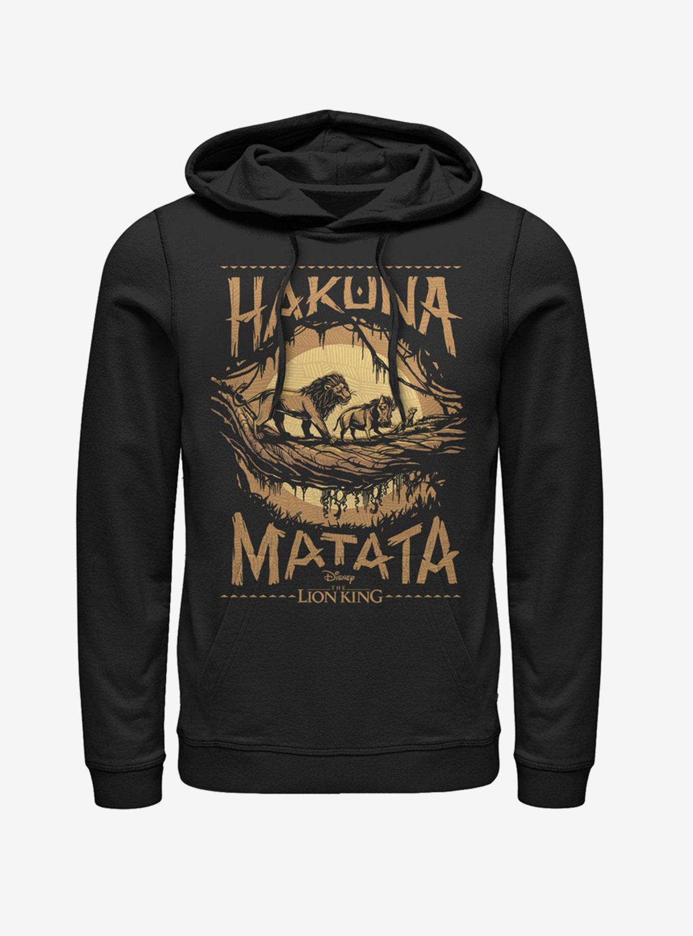 Disney The Lion King 2019 Savanna Poster Hoodie, BLACK, hi-res