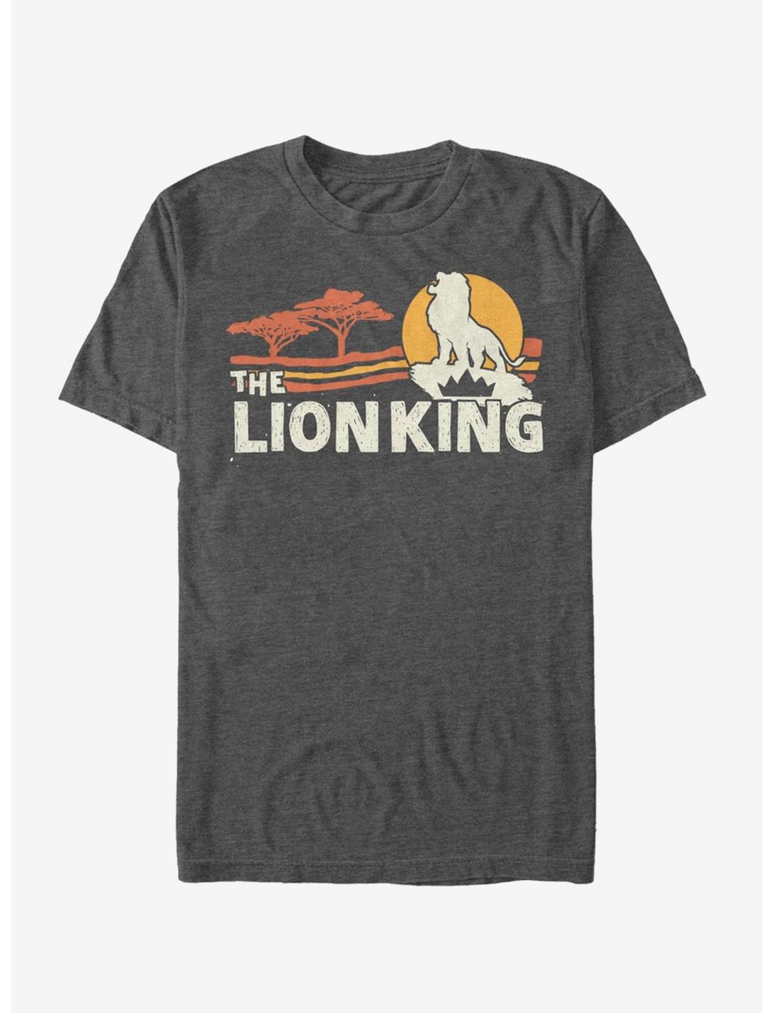 Disney The Lion King 2019 Savannah Scene Back T-Shirt, CHAR HTR, hi-res