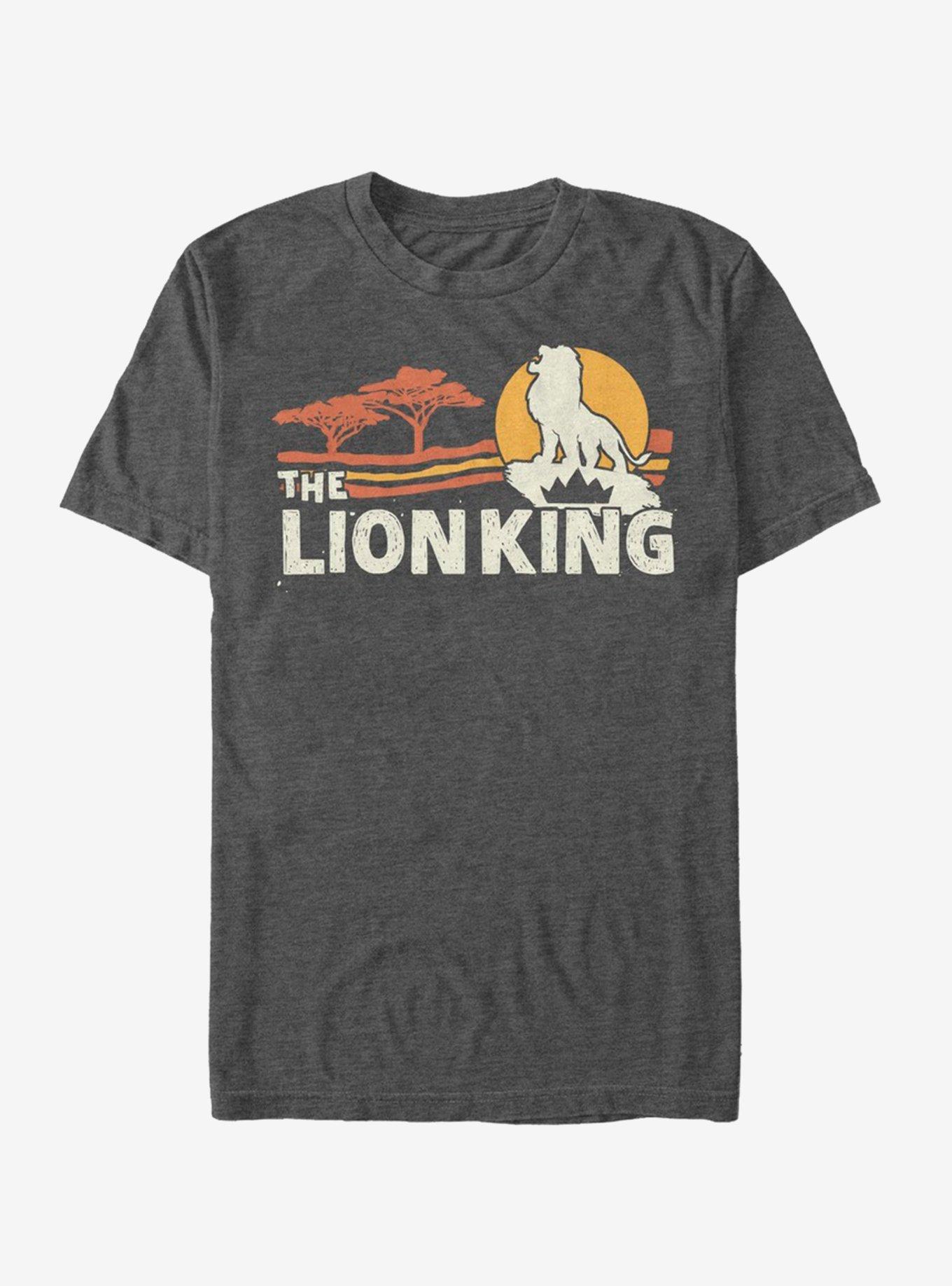 Disney The Lion King 2019 Savannah Scene Back T-Shirt, CHAR HTR, hi-res