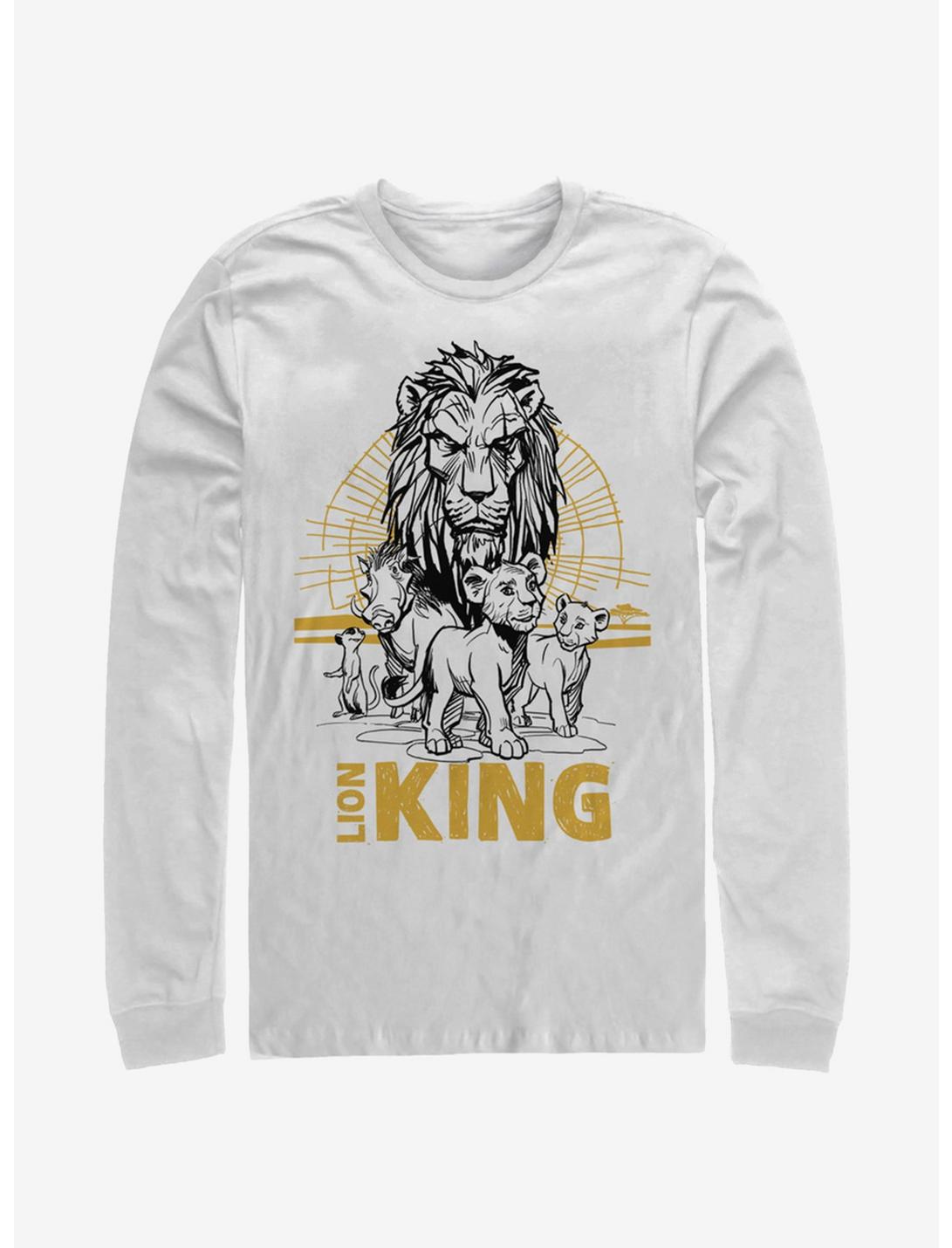 Disney The Lion King 2019 Lion King Group Long-Sleeve T-Shirt, WHITE, hi-res