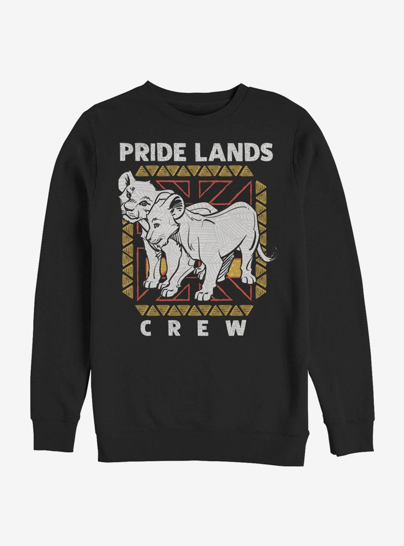 Disney The Lion King 2019 Pride Lands Crew Sweatshirt, BLACK, hi-res
