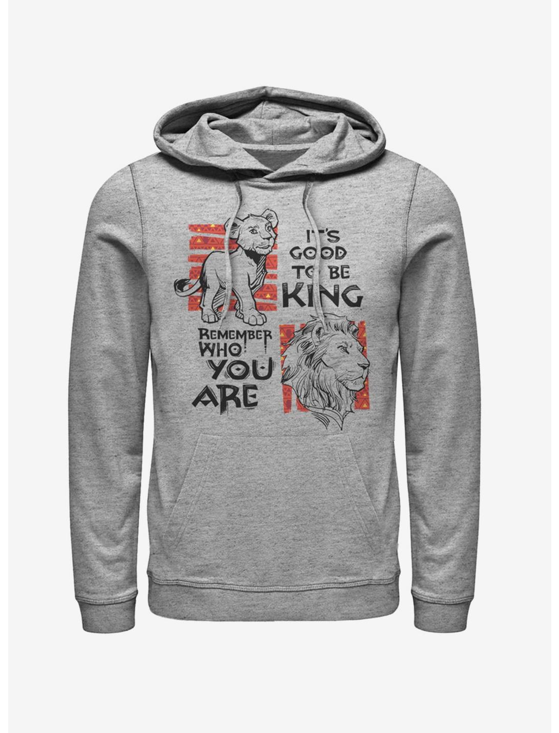 Disney The Lion King 2019 Simba Text Hoodie, ATH HTR, hi-res