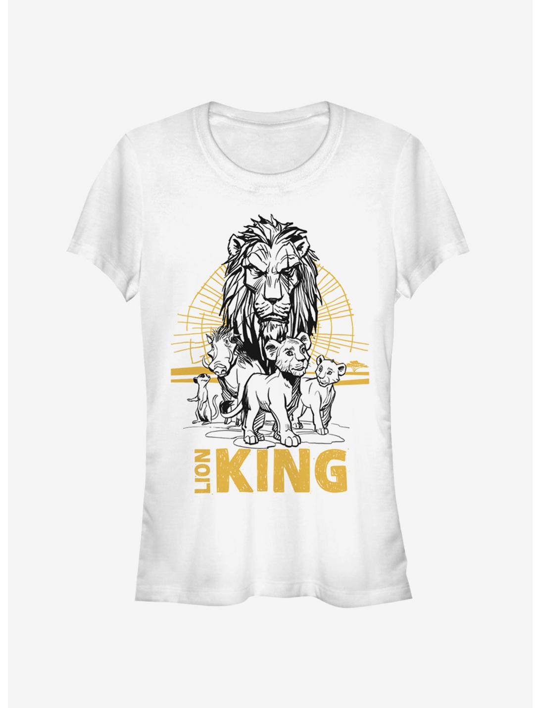 Disney The Lion King 2019 Lion King Group Girls T-Shirt, WHITE, hi-res