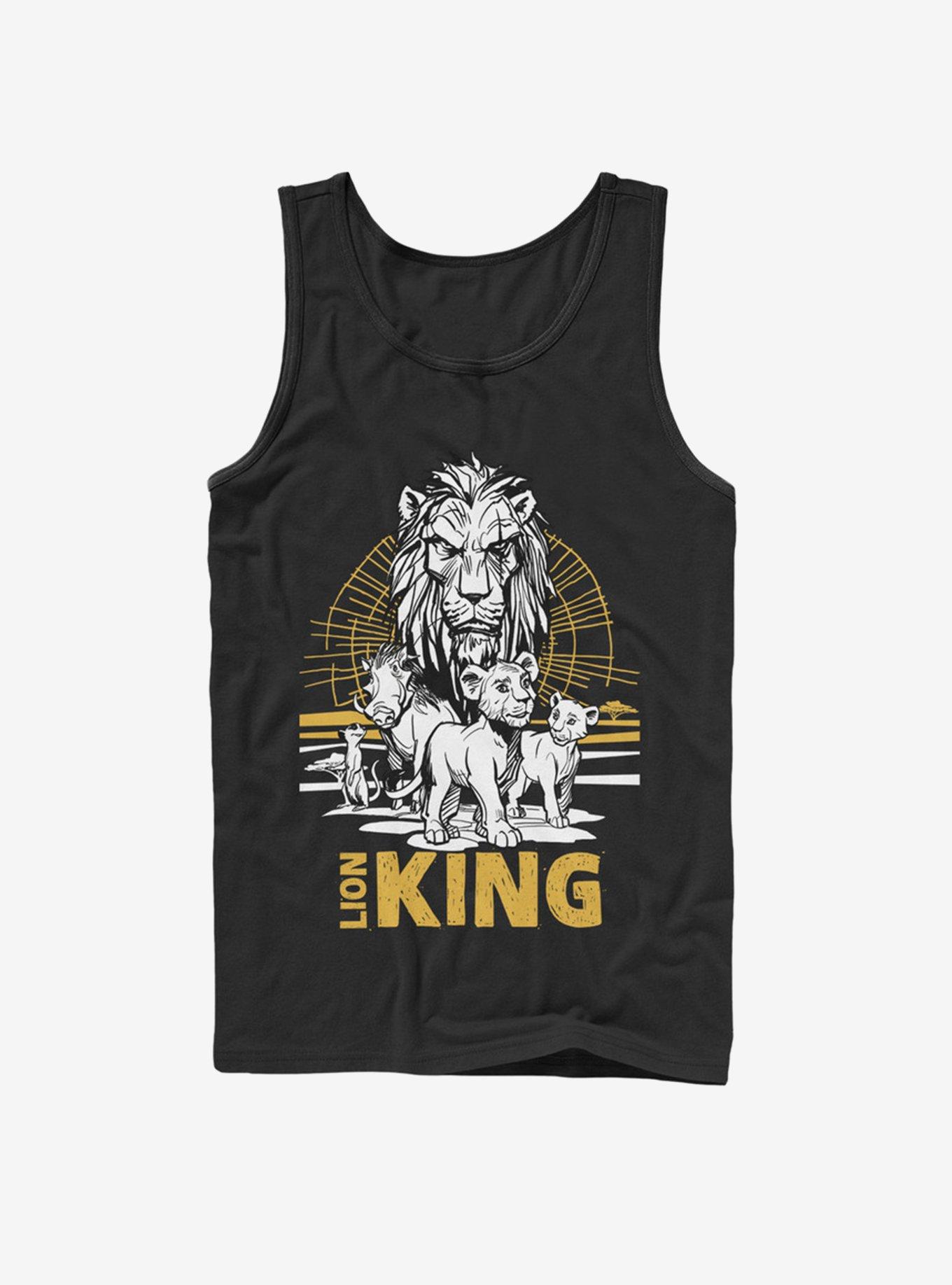 Disney The Lion King 2019 Lion King Group Tank, BLACK, hi-res