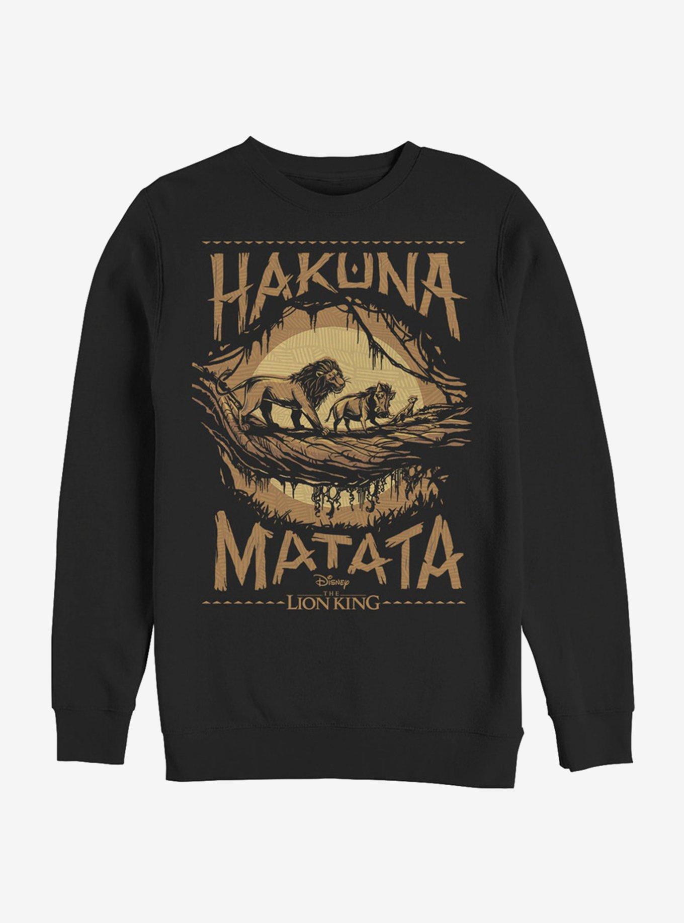 Disney The Lion King 2019 Savanna Poster Sweatshirt, BLACK, hi-res