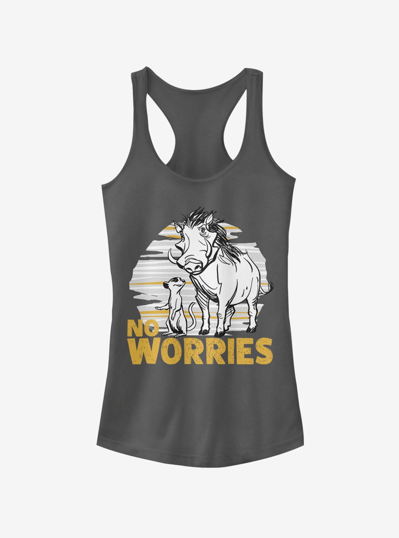 Disney The Lion King 2019 No Worries Club Girls Tank, CHARCOAL, hi-res