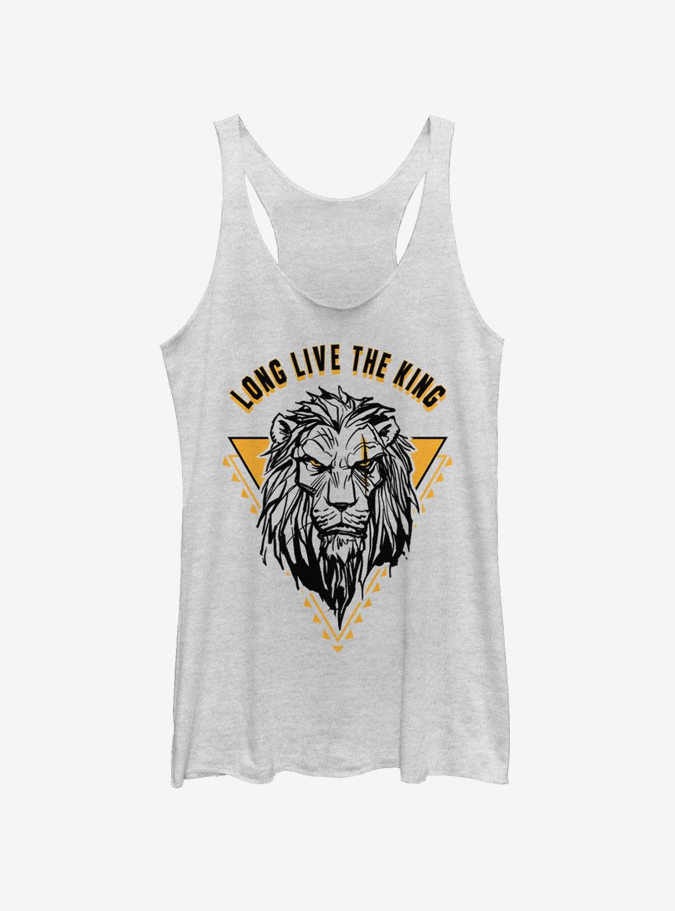 Disney The Lion King 2019 Long Live The King Scar Girls Tank, WHITE HTR, hi-res