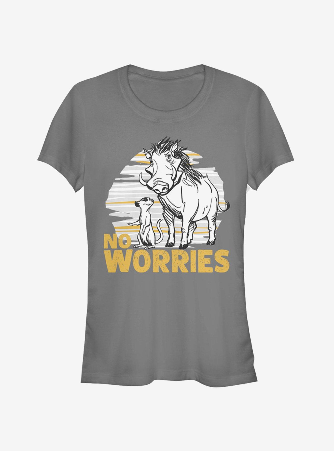 Disney The Lion King 2019 No Worries Club Girls T-Shirt, CHARCOAL, hi-res