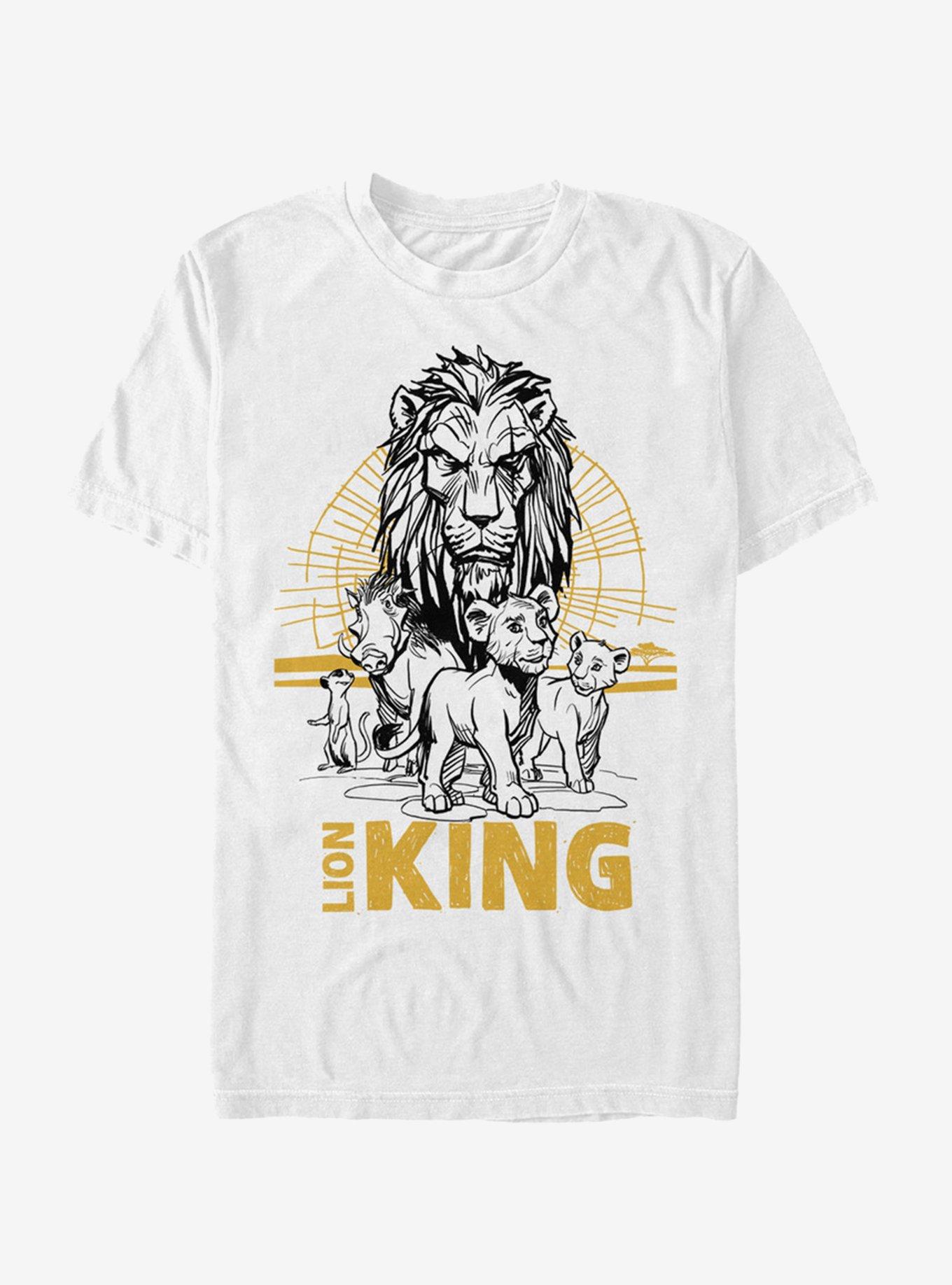Disney The Lion King 2019 Lion King Group T-Shirt, WHITE, hi-res