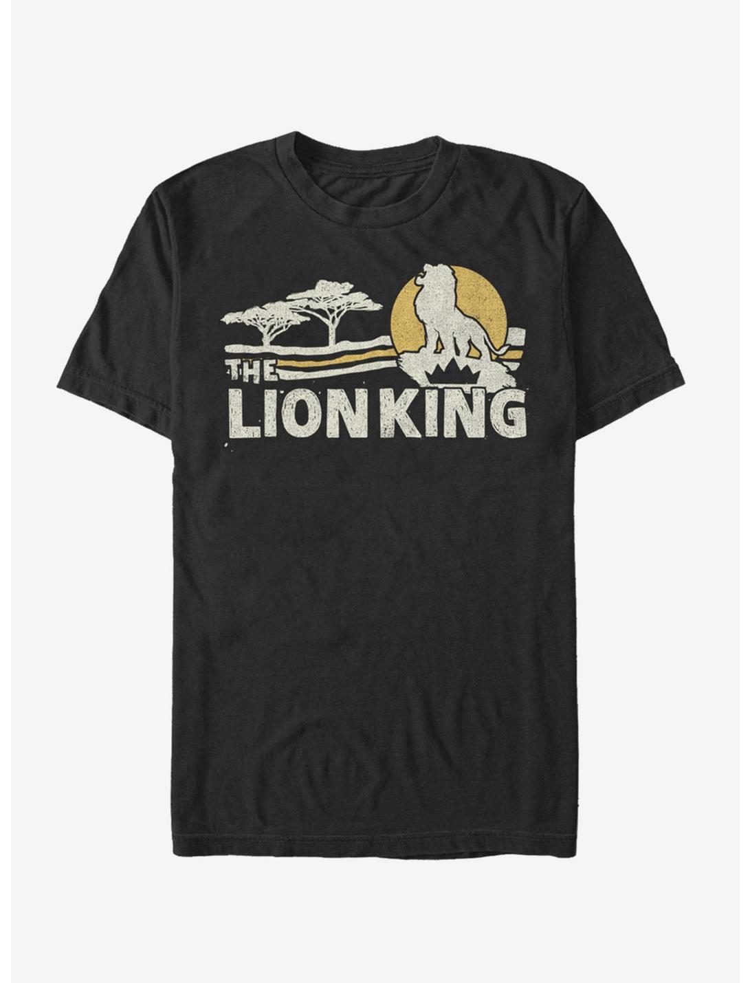 Disney The Lion King 2019 Savannah Scene Back T-Shirt, BLACK, hi-res