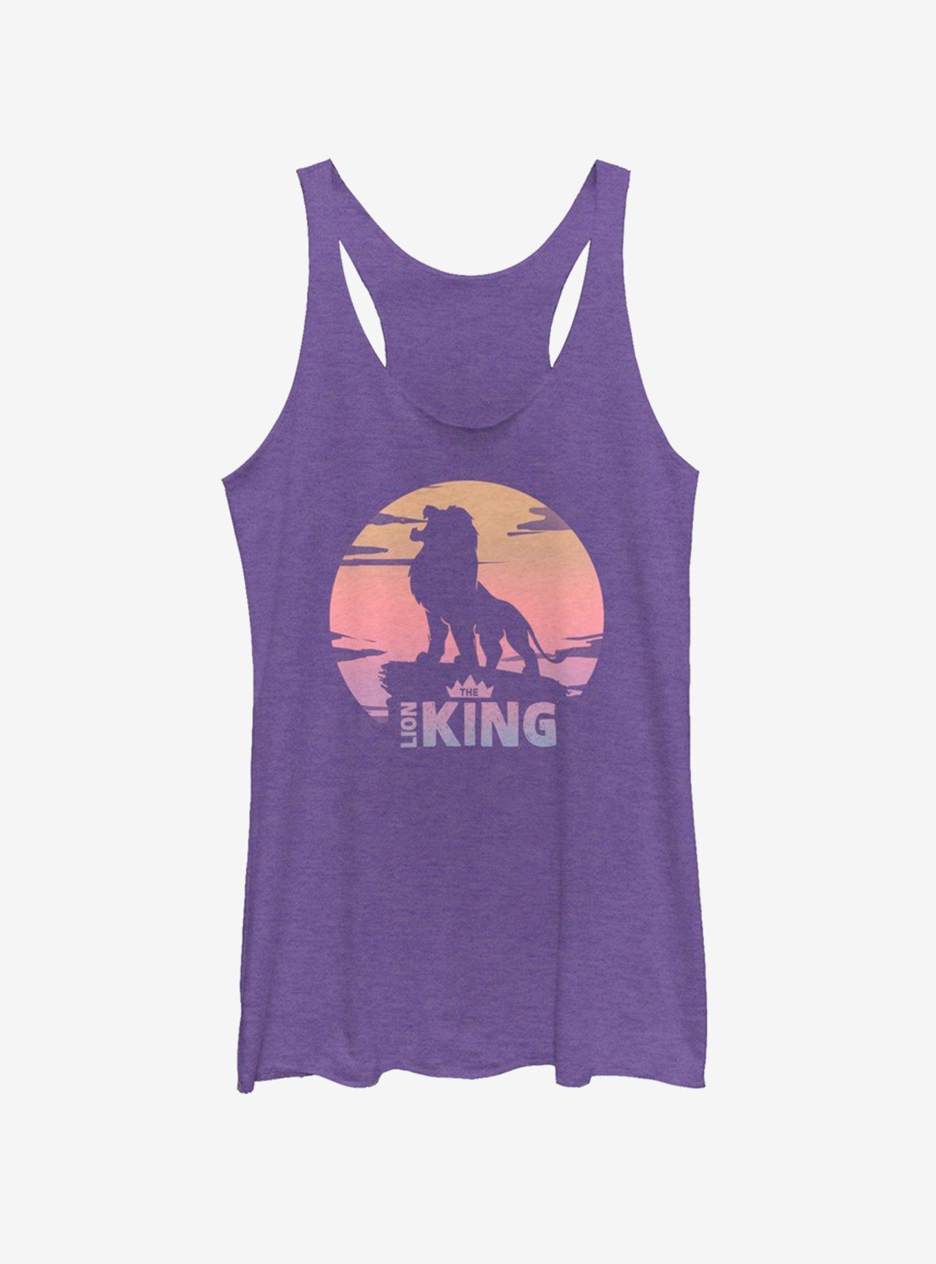 Disney The Lion King 2019 Sunset Logo Womens Tank, , hi-res