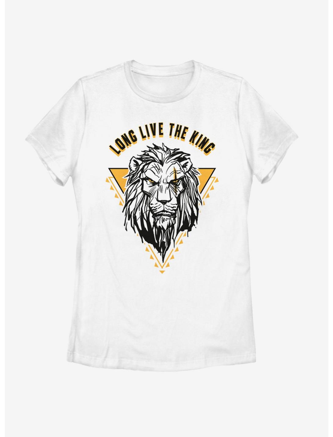 Disney The Lion King 2019 Long Live The King Scar Womens T-Shirt, WHITE, hi-res