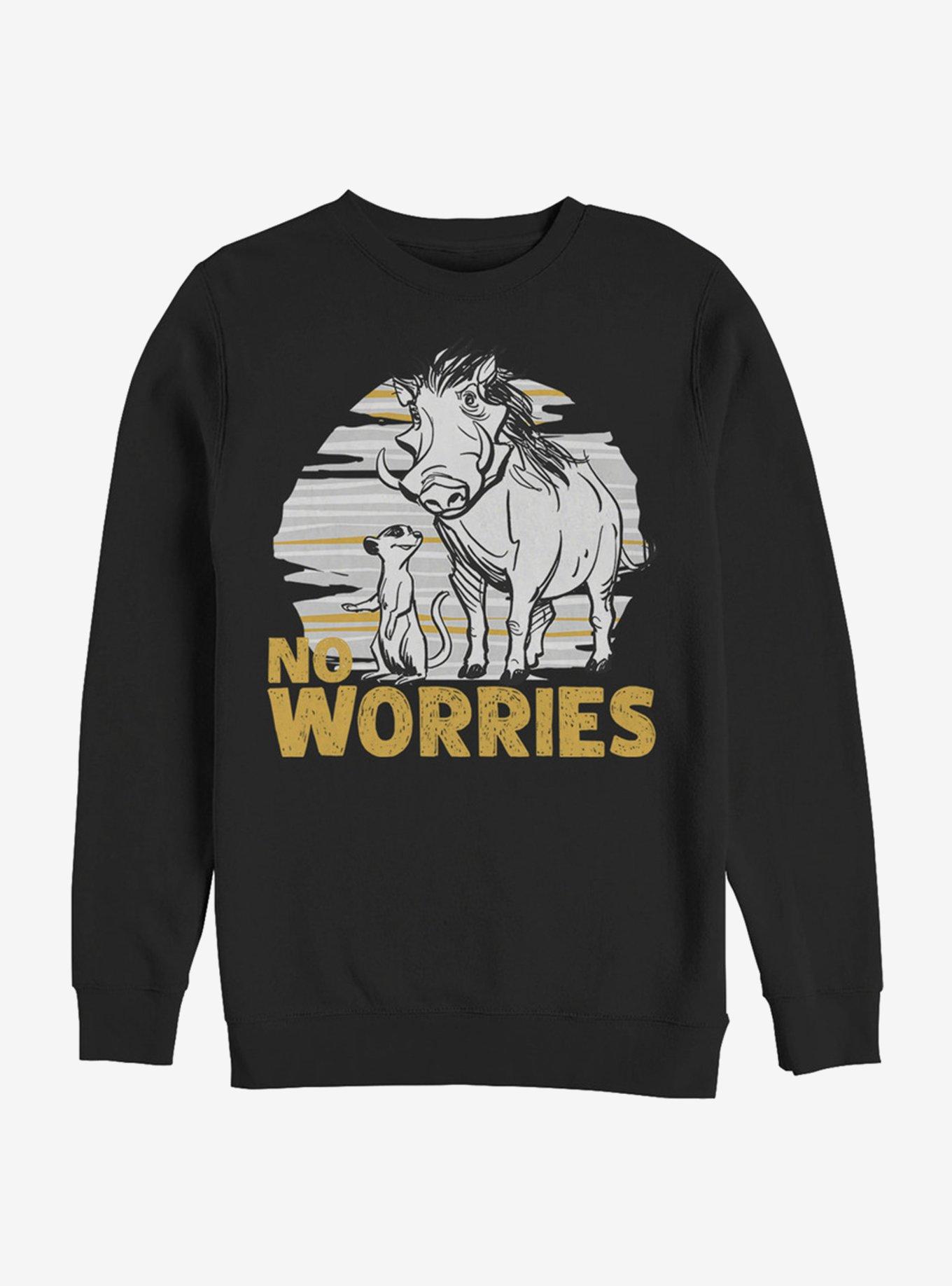 Disney The Lion King 2019 No Worries Club Sweatshirt - BLACK | Hot Topic