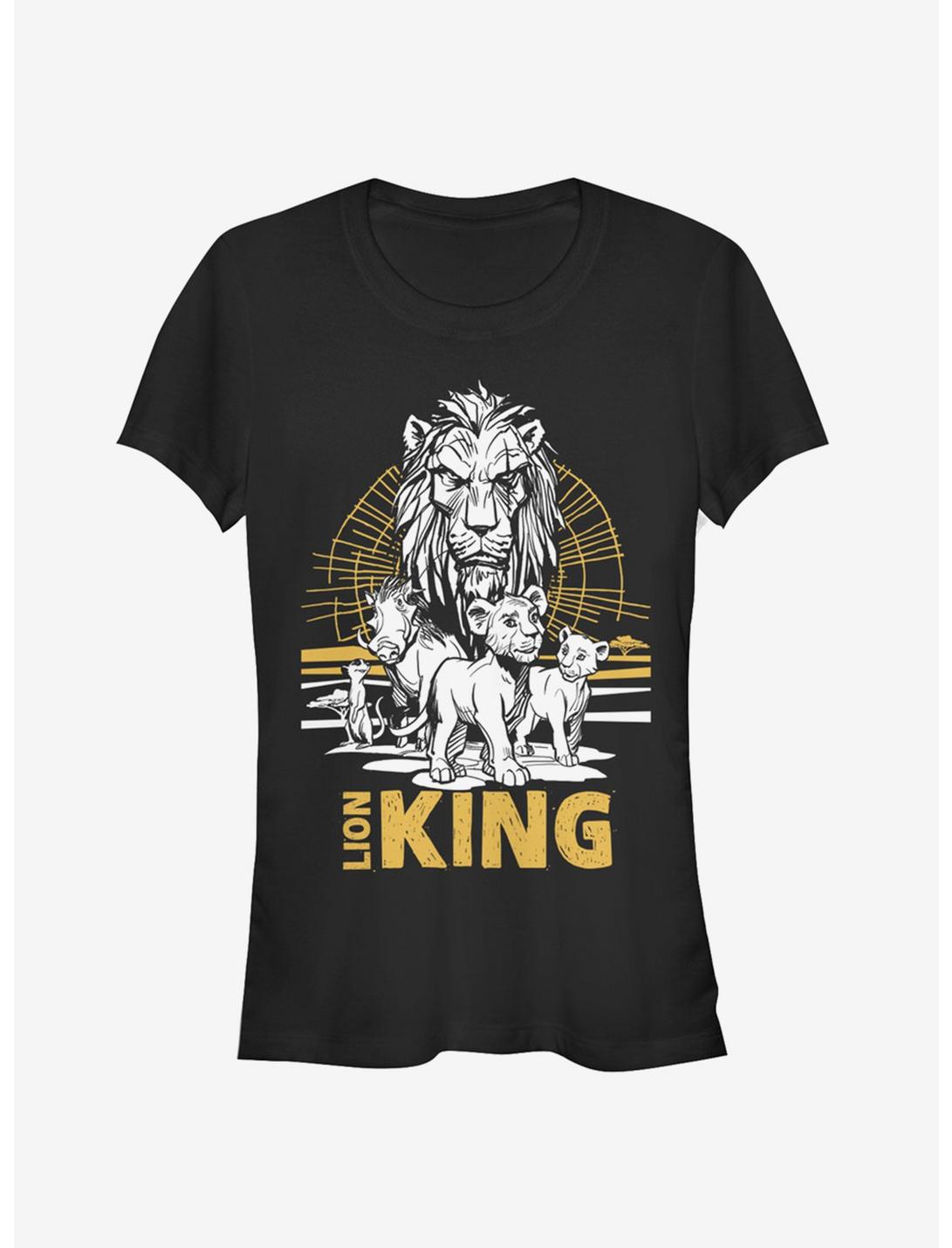 Disney The Lion King 2019 Lion King Group Girls T-Shirt, BLACK, hi-res