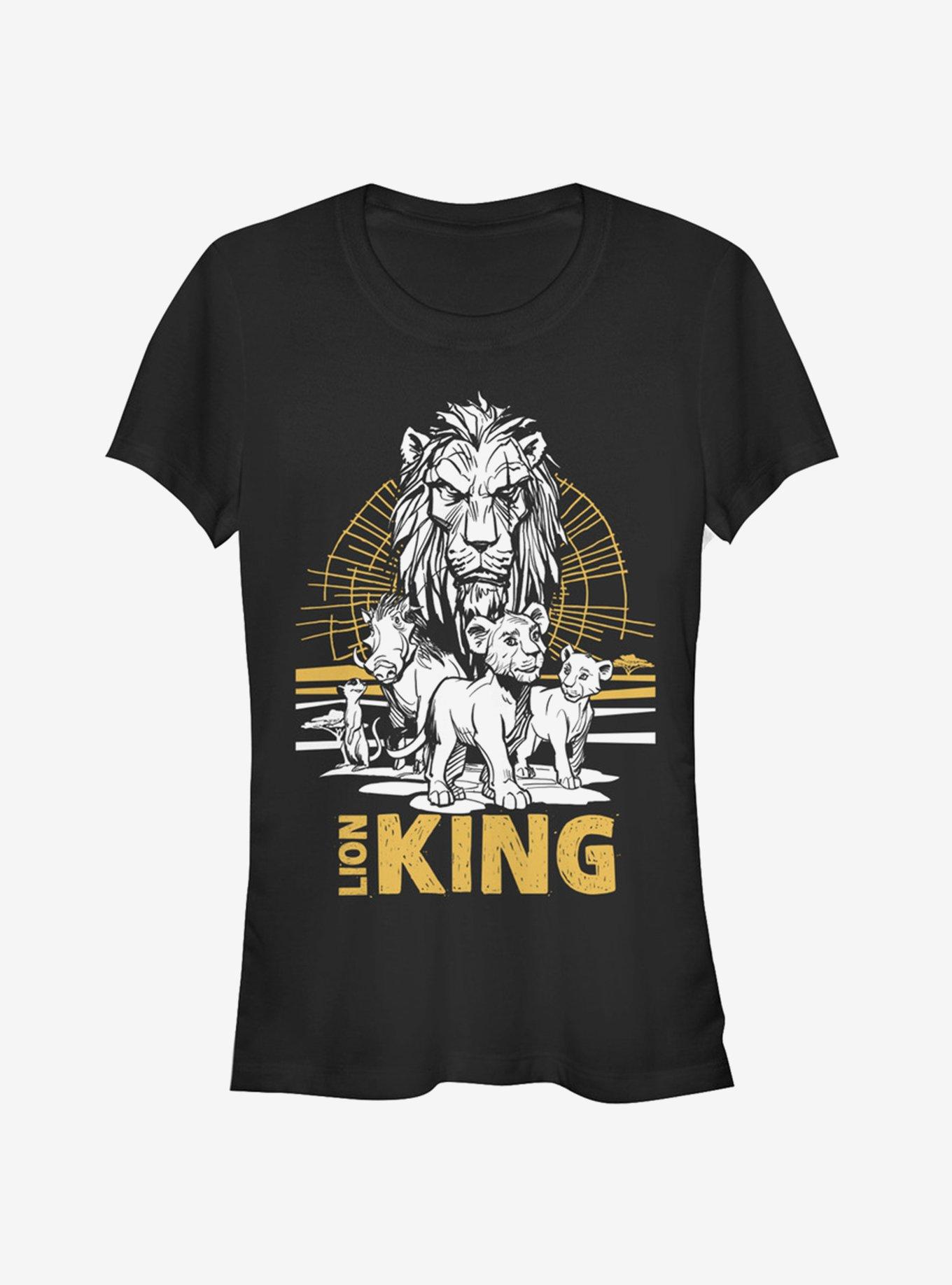 Disney The Lion King 2019 Lion King Group Girls T-Shirt, BLACK, hi-res