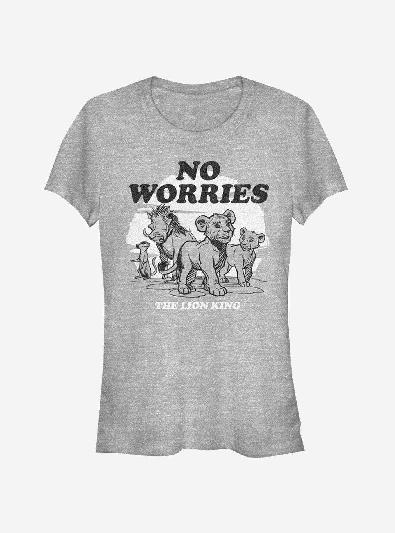 Disney The Lion King 2019 No Worries Back Girls T-Shirt