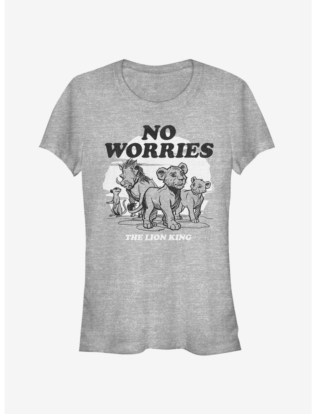 Disney The Lion King 2019 No Worries Back Girls T-Shirt, ATH HTR, hi-res