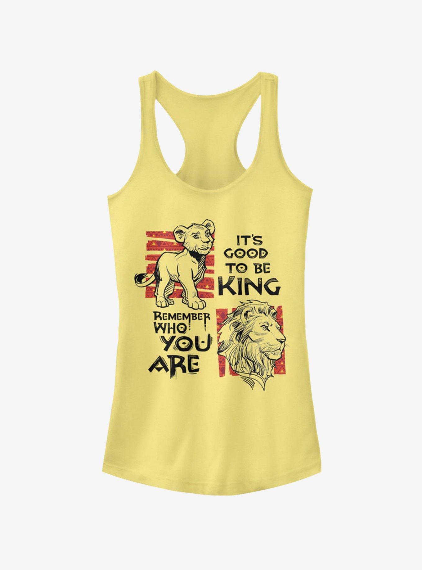 Disney The Lion King 2019 Simba Text Girls Tank, , hi-res