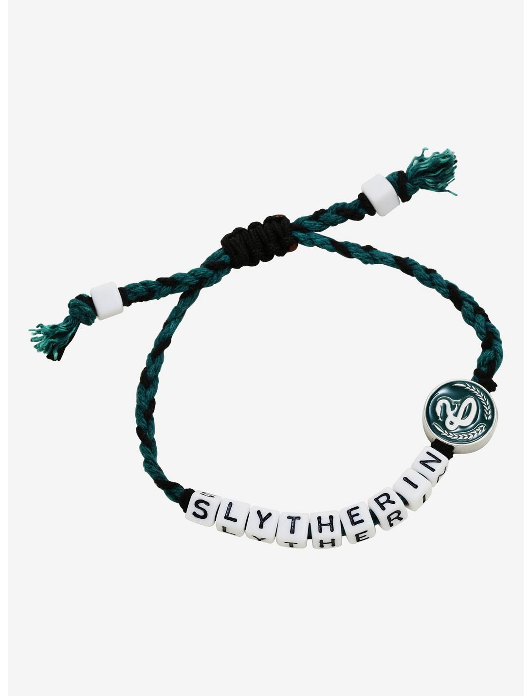 Harry Potter Slytherin Letter Bead Braided Bracelet - BoxLunch Exclusive, , hi-res