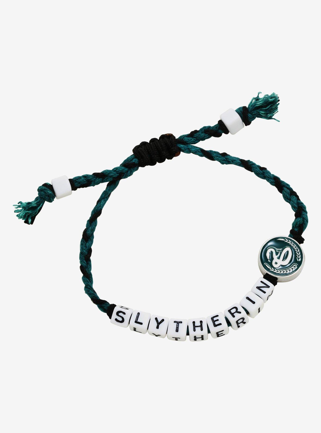 Harry Potter Slytherin Letter Bead Braided Bracelet - BoxLunch Exclusive, , hi-res