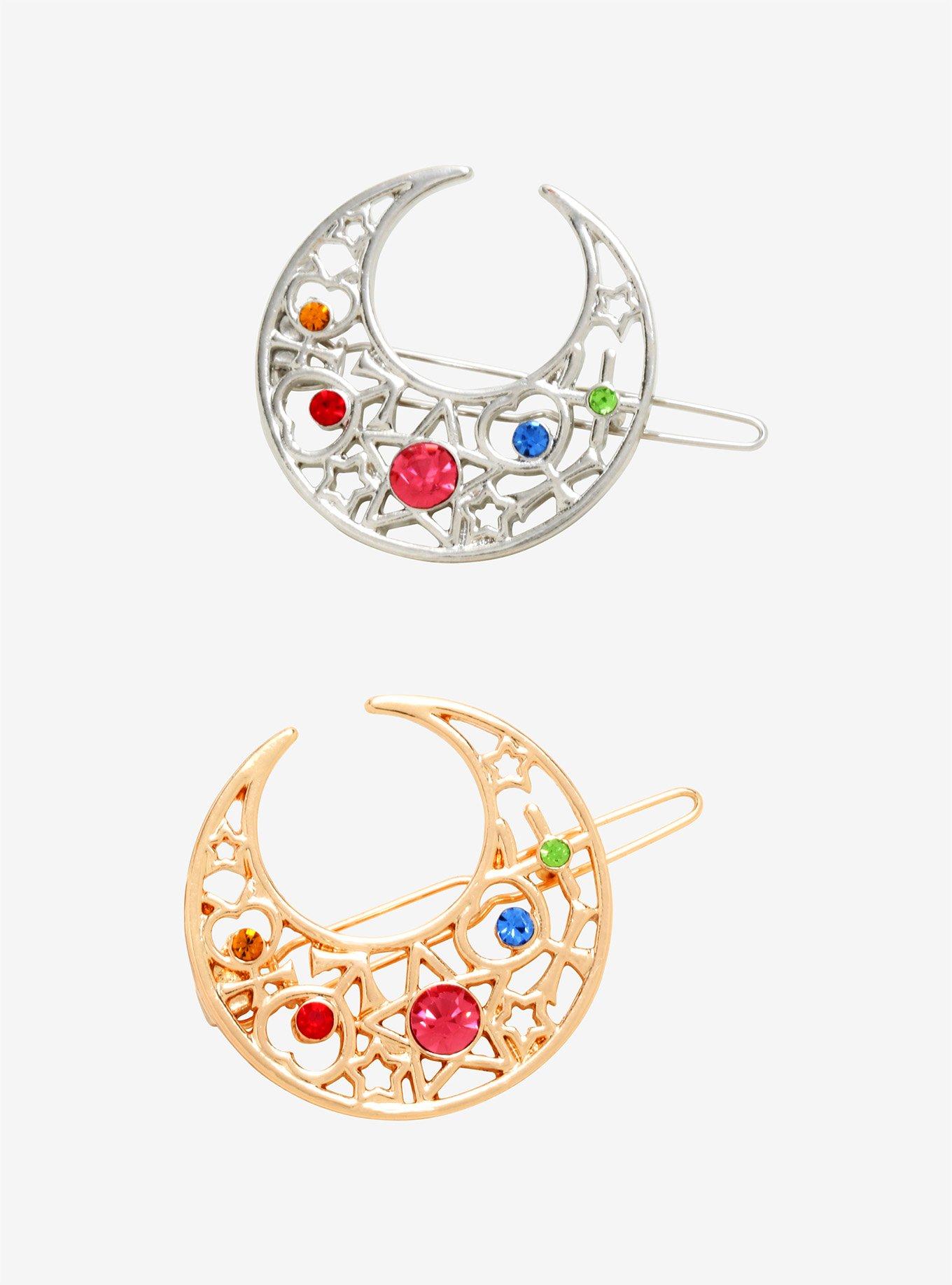 Sailor Moon Crescent Barrette Set - BoxLunch Exclusive, , hi-res