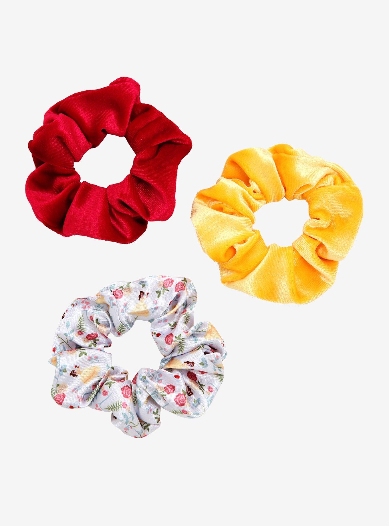 Disney Beauty and the Beast Velvet Scrunchy Set - BoxLunch Exclusive, , hi-res