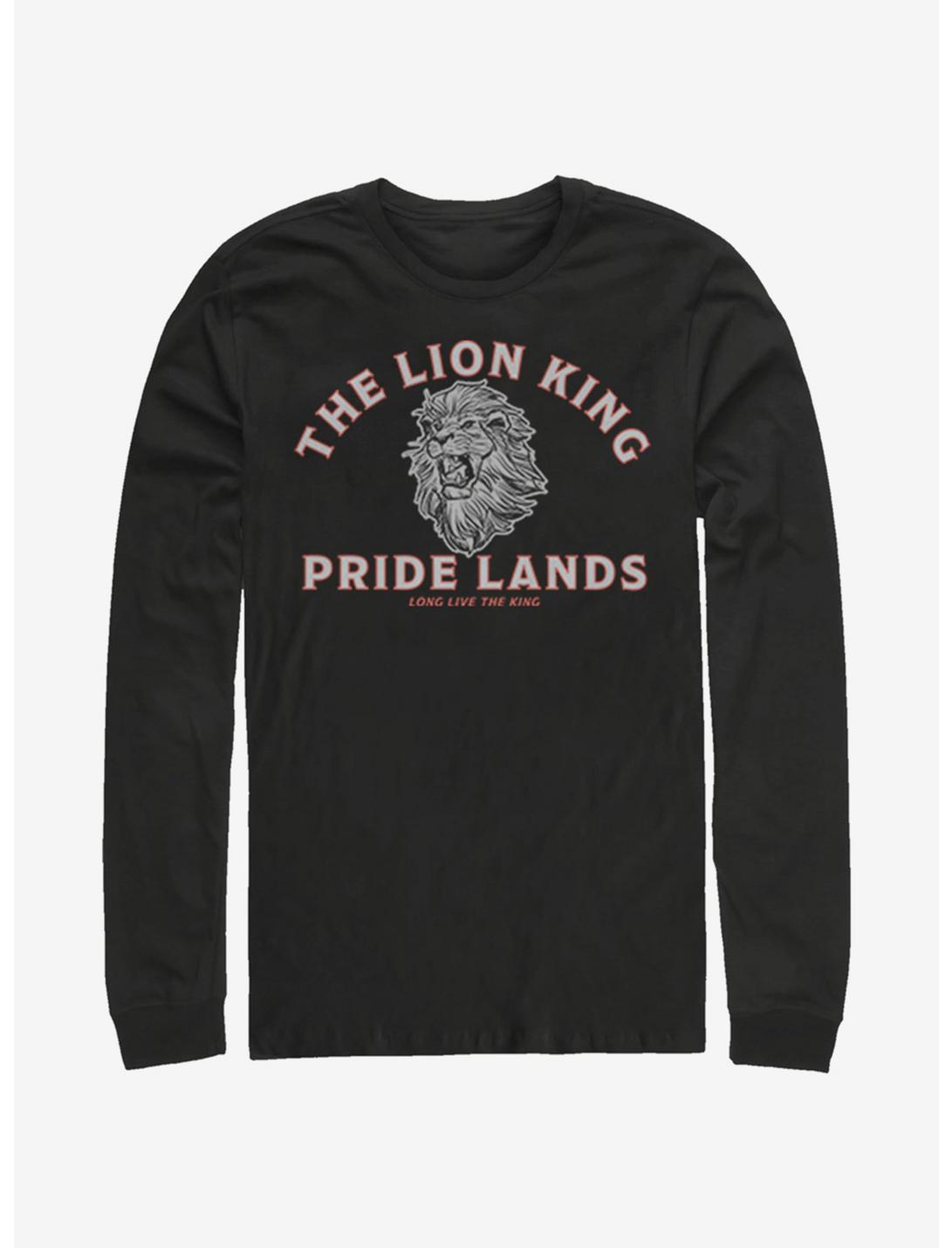 Disney The Lion King 2019 Minimal Lion King Back Long-Sleeve T-Shirt, BLACK, hi-res